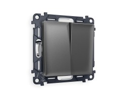 Ambrella Light Комплект механизма 2-клавишного проходного выключателя Ambrella Volt ALFA MA653020