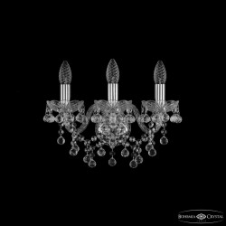 Бра хрустальные 1409B/3/141 Ni Bohemia Ivele Crystal (С 2 лампочками и более)