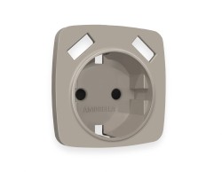 Ambrella Light Лицевая панель для электрической розетки с/з со шторками 2USB A+A QUANT Ambrella Volt OMEGA OP3690