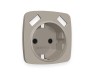 Ambrella Light Лицевая панель для электрической розетки с/з со шторками 2USB A+A QUANT Ambrella Volt OMEGA OP3690
