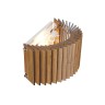 WOODLED ROTOR Wall Lamp Horizontal