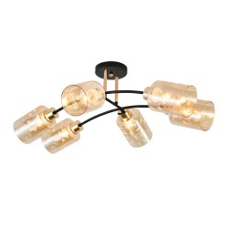 Escada 2113/6P E27*40W Black/Gold