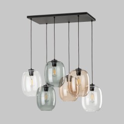 Подвесной светильник со стеклянными плафонами                      TK Lighting  5974 Elio