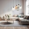 Подвесной светильник со стеклянными плафонами                      TK Lighting  5974 Elio