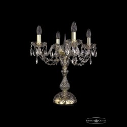 Настольная лампа 1402L/4/141-47 G Bohemia Ivele Crystal (Стеклянный рожок)