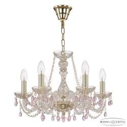 Люстра хрустальная 112/6/165 G V7010 Bohemia Ivele Crystal (Стеклянный рожок)