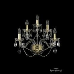 Бра хрустальные 1402B/2+2+1/195/XL G Bohemia Ivele Crystal (Стеклянный рожок)