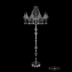 Торшер хрустальный 1413T1/10/300-210 Ni Bohemia Ivele Crystal (Стеклянный рожок)