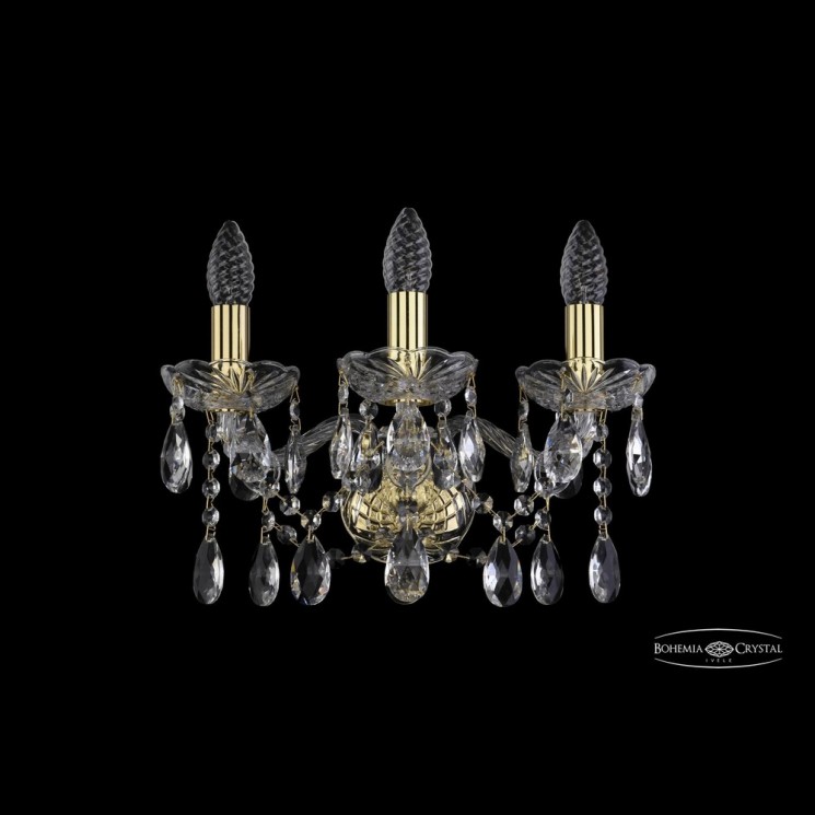 Бра хрустальные 1413B/3/141 G Bohemia Ivele Crystal (Стеклянный рожок)