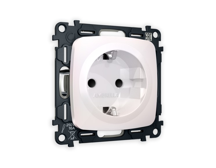 Ambrella Light Комплект механизма электрической розетки Ambrella Volt OMEGA MO207010