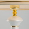 Настольный светильник с тканевым абажуром                      Eurosvet  60019/1 глянцевый белый