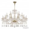 Люстра хрустальная 107/12+6/360 G Bohemia Ivele Crystal (Стеклянный рожок)