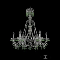 Люстра хрустальная 1410/6/240/XL-74 Ni V5001 Bohemia Ivele Crystal (Стеклянный рожок)