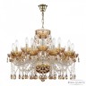 Люстра с цветным хрусталём 5413/10+5/240 G Amber/M-1G K721 Bohemia Ivele Crystal (5413)