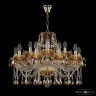 Люстра с цветным хрусталём 5413/10+5/240 G Amber/M-1G K721 Bohemia Ivele Crystal (5413)