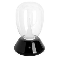 Light Star 807907 UovoIII Настольная лампа диммируемая 10W 3000K прозрачный/черный