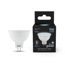 Светодиодная лампа Gauss Софит 9W 830Lm 4100K GU5.3 101505209101505209_GAUSS