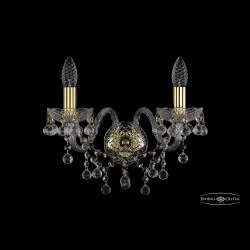 Бра хрустальные 1409B/2/160 G Bohemia Ivele Crystal (Стеклянный рожок)