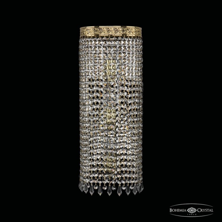 Бра хрустальные 83401B/20IV-50 G Drops Bohemia Ivele Crystal (Спирали и каскады)