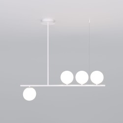 Подвесной светильник со стеклянными плафонами                      Eurosvet  70136/4 белый