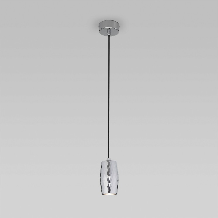 Подвесной светодиодный светильник в стиле лофт                      Eurosvet  50246/1 LED/ хром