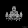 Люстра хрустальная 1411/8/240 Ni  Bohemia Ivele Crystal (Стеклянный рожок)