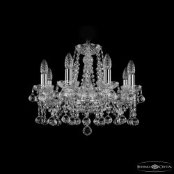 Люстра хрустальная 1413/8/165 Ni Balls Bohemia Ivele Crystal (Стеклянный рожок)