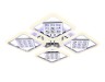 Ambrella Light Потолочная светодиодная люстра Ice FA288