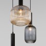 Подвесной светильник со стеклянными плафонами                      Eurosvet  50183/3 черный