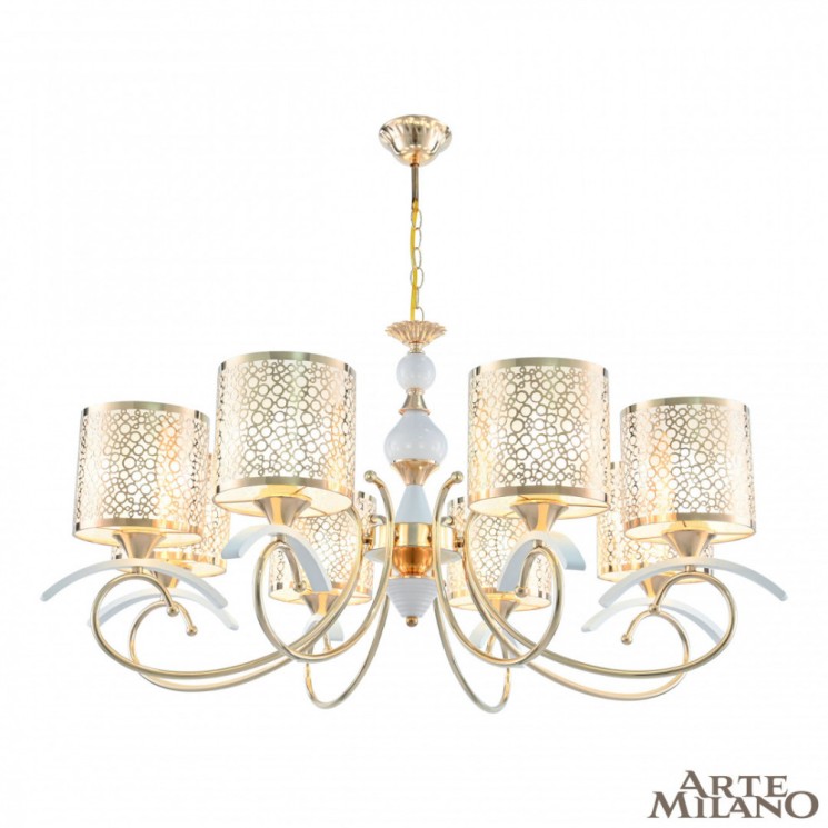 Люстра 309787/8 Wh/Gd Arte Milano (Подвесные)