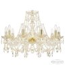 Люстра хрустальная 105/10/240 G Bohemia Ivele Crystal (Стеклянный рожок)