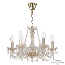 Люстра хрустальная 112/6/165 G V0300 Bohemia Ivele Crystal (Стеклянный рожок)