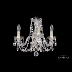 Люстра хрустальная 1402/3/141 G Bohemia Ivele Crystal (Стеклянный рожок)