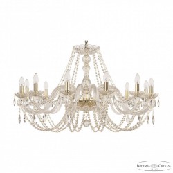 Люстра хрустальная 101/12/360 G Bohemia Ivele Crystal (Стеклянный рожок)