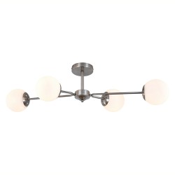 150008/4R E27*60W Satin nickel