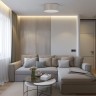 Потолочный светильник с тканевым абажуром                      TK Lighting  5636 Rondo Linen
