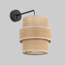 Настенный светильник с тканевым абажуром                      TK Lighting  5400 Calisto