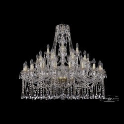 Люстра хрустальная 1413/20+10+5/360 G Bohemia Ivele Crystal (Стеклянный рожок)
