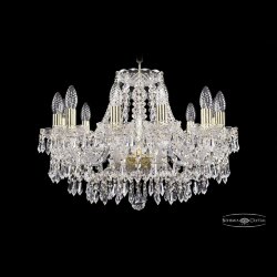 Люстра хрустальная 1403/12/195 G Bohemia Ivele Crystal (Стеклянный рожок)