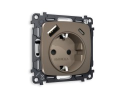 Ambrella Light Комплект механизма электрической розетки Ambrella Volt OMEGA MO640010