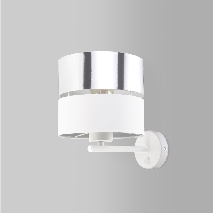 Бра с абажуром                      TK Lighting  4175 Hilton Silver