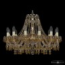Люстра хрустальная 1410/12/240 G V1003 M721 Bohemia Ivele Crystal (Стеклянный рожок)
