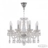 Люстра хрустальная 1413/8/165 Ni Bohemia Ivele Crystal (Стеклянный рожок)