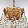 Люстра с цветным хрусталём 5413/12/300 G Amber/M-1F Bohemia Ivele Crystal (5413)