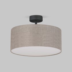 Потолочный светильник с тканевым абажуром                      TK Lighting  6247 Rondo Linen