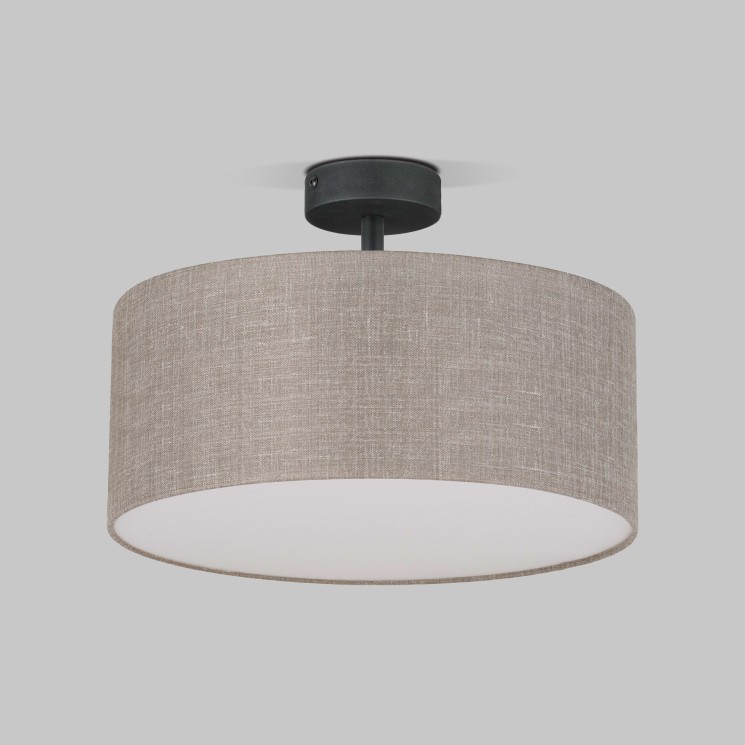 Потолочный светильник с тканевым абажуром                      TK Lighting  6247 Rondo Linen