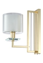 Crystal Lux Бра Crystal Lux NICOLAS AP1 GOLD/WHITE