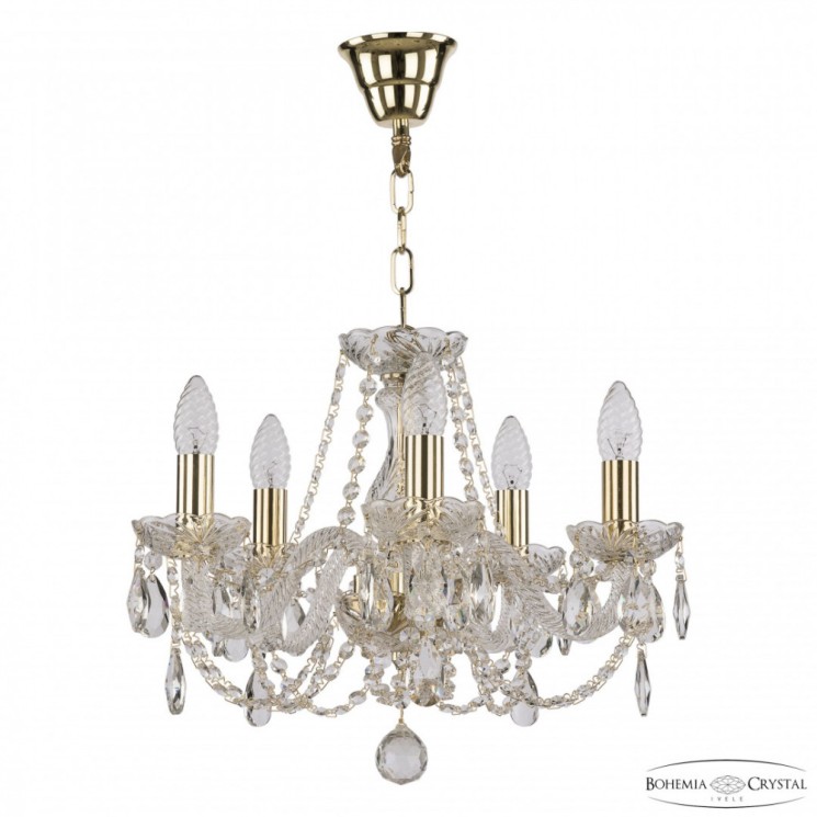 Люстра хрустальная 101/5/141 G Bohemia Ivele Crystal (Стеклянный рожок)