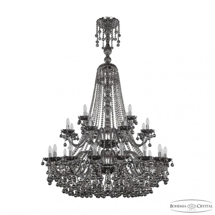 Люстра хрустальная 1409/16+8+4/400/XL-164/2d Ni M731 Bohemia Ivele Crystal (Стеклянный рожок)