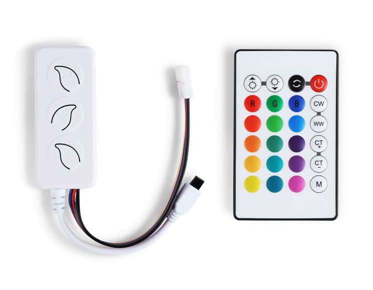 Ambrella Light Контроллер WIFI Tuya для лент RGB+CCT с управлением белого света c ИК пультом GS GS11601